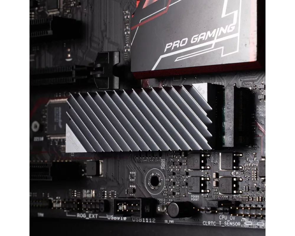 Аксесоар за съхранение Пасивен охладител Jonsbo M.2 SSD, оребрен, Сив 9