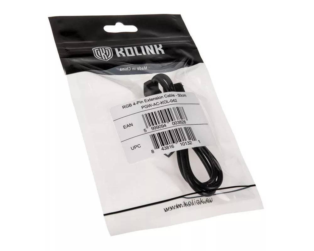 Кабел Kolink PGW-AC-KOL-042, Удължителен, 4 Pin, за RGB аксесоари 3