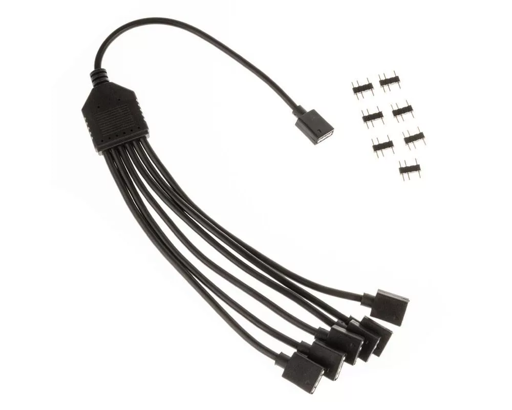 Кабел 1-6 сплтиер Kolink ARGB, 3 Pin 5V, 30 cm 2