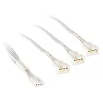 <span>Кабел</span> Kolink PWM 1-3 Сплитер - 35 cm, оплетен, Бял <span class='catalog-num-in-name'>AC-ZUAD-1632</span> - 