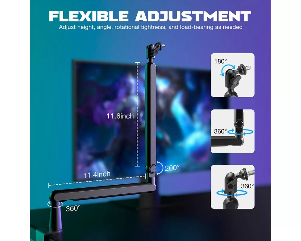 Стойка за микрофон FIFINE BM88 High End Boom Arm Stand 9