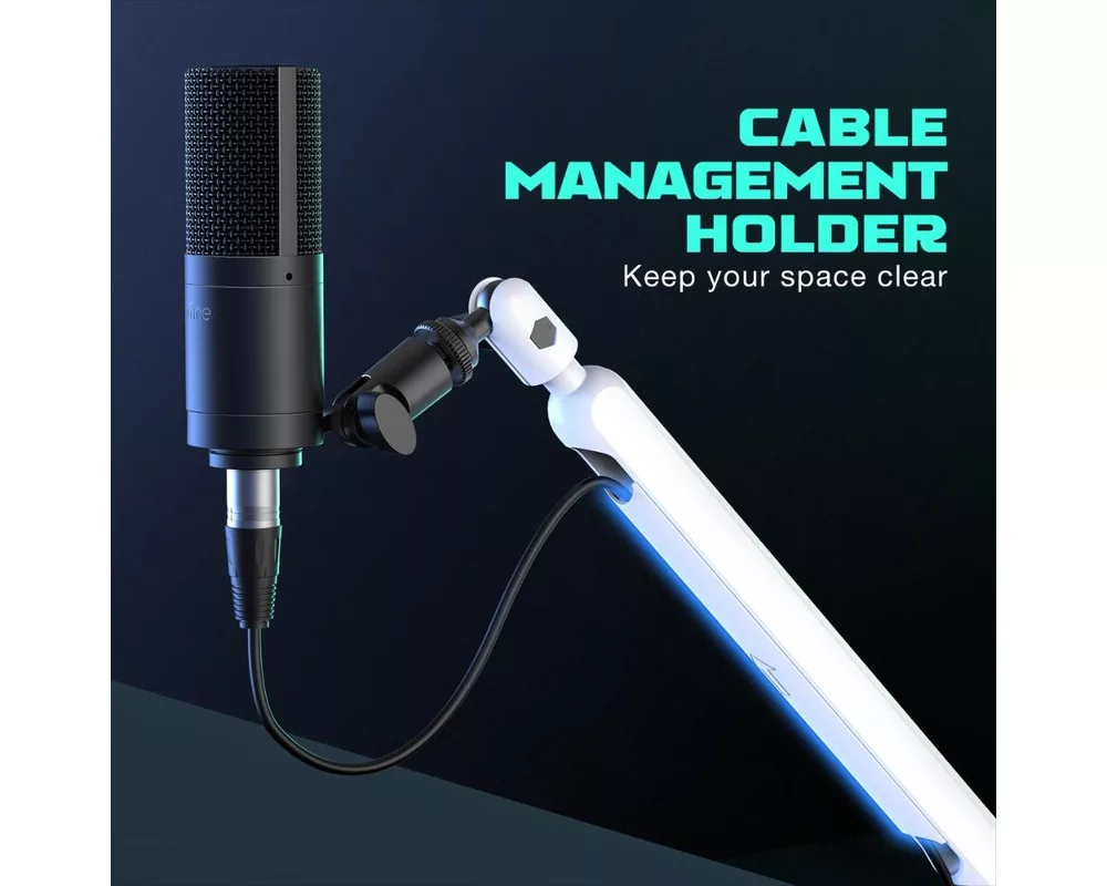 Стойка за микрофон FIFINE BM88 White High End Boom Arm Stand 8