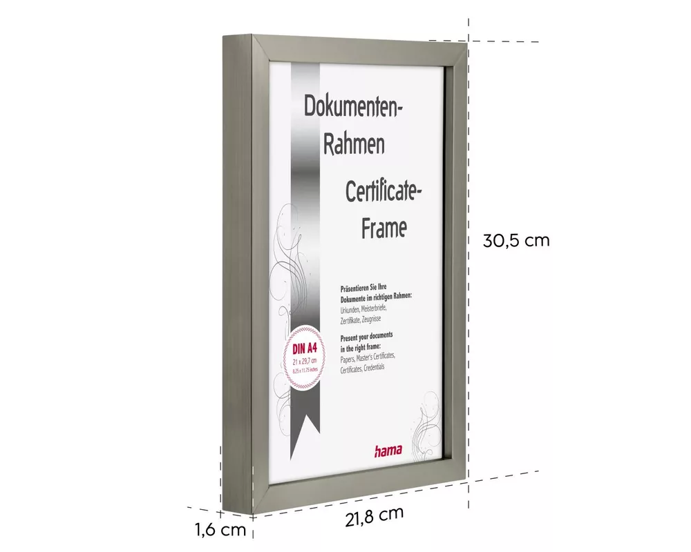 Фото и видео аксесоари HAMA Рамка за снимки “Chiaro”, 21 x 29,7 см, DIN A4 12