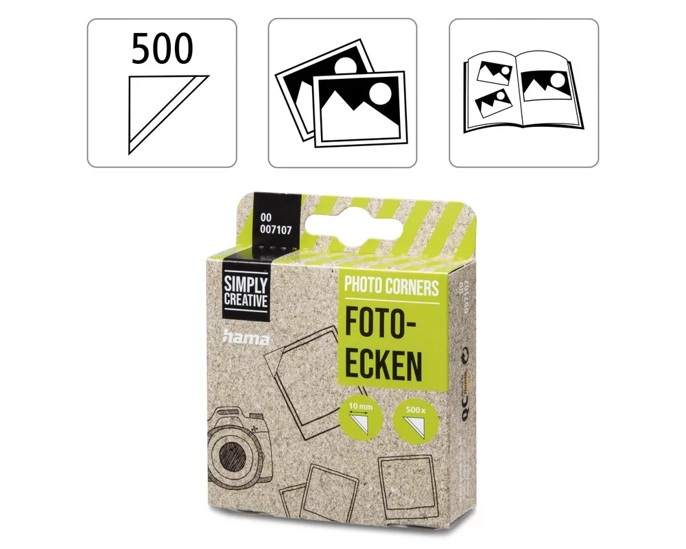 Фото и видео аксесоари Самозалепващи ъгълчета за снимки, HAMA-07107 2