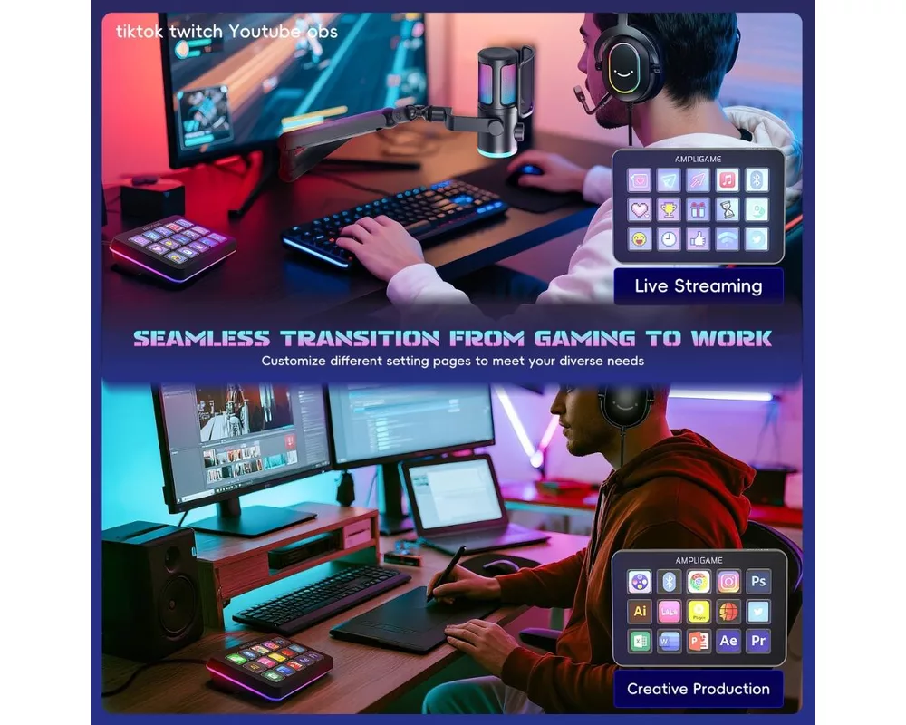 Геймърски аксесоари Fifine D6 Stream 15 Customized Keys and Software 7