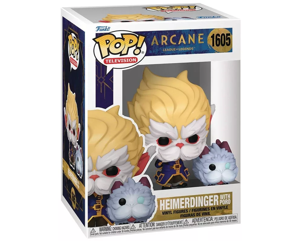 Фигурка Funko Pop! Television: Arcane LoL S1 -Heimerdinger with Poro #1605 2
