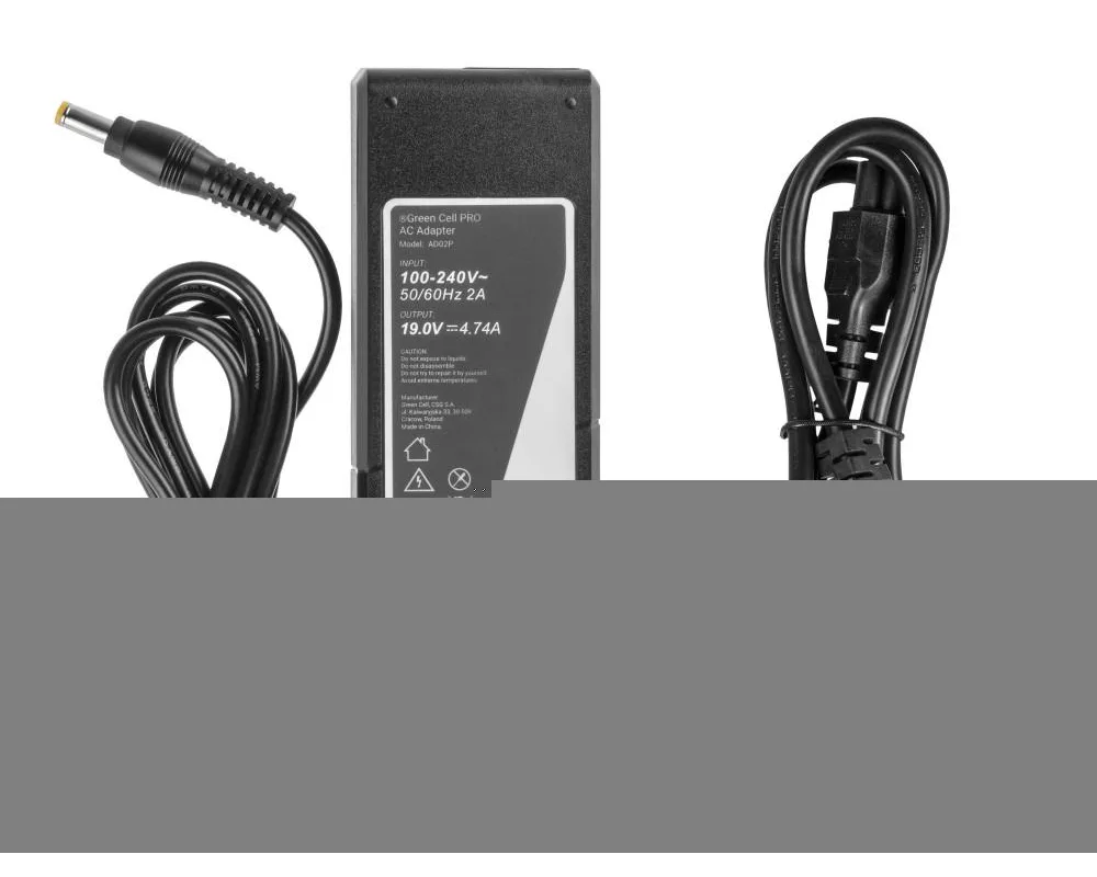 Зарядно Захранване за лаптоп GREEN CELL, PRO Charger / AC Adapter 19V 4.74A 90W for Acer  5,5mm- 1,7mm 4