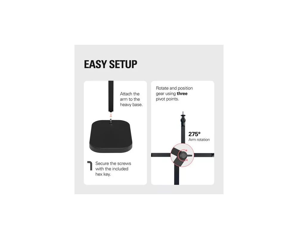 Геймърски аксесоари Поставка за микрофон Elgato Wave Desk Stand 6