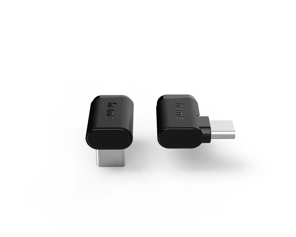 Адаптери HAMA Адаптер 90°C USB-C, USB 3.2 Gen2, 10 Gbit/s, 5 A, 240 W, комплект от 2 3