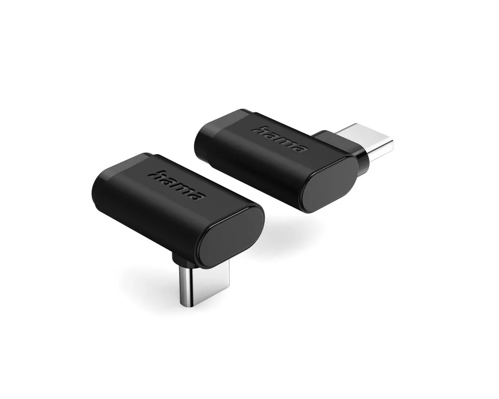 Адаптери HAMA Адаптер 90°C USB-C, USB 3.2 Gen2, 10 Gbit/s, 5 A, 240 W, комплект от 2 6