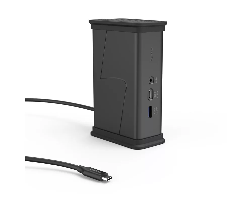 Докинг станция HAMA Докинг станция USB-C "Connect2Office Black", 9 порта, 2x HDMI™, USB-A, USB-C, LAN 2