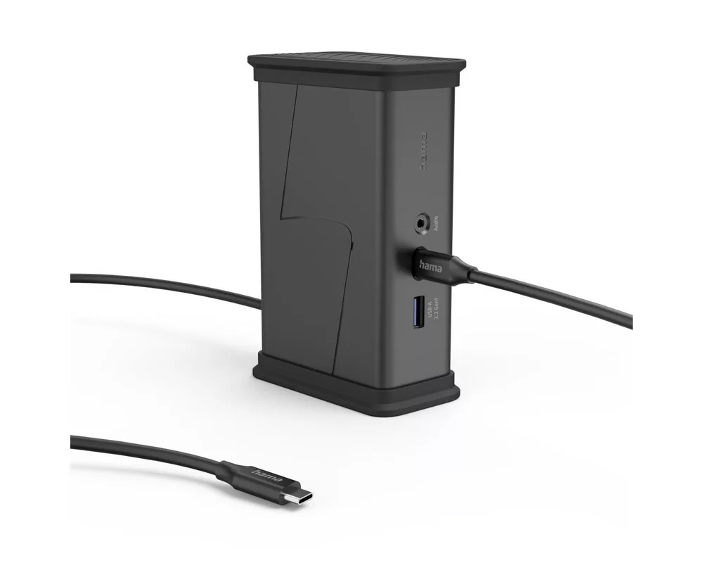 Докинг станция HAMA Докинг станция USB-C "Connect2Office Black", 9 порта, 2x HDMI™, USB-A, USB-C, LAN 4