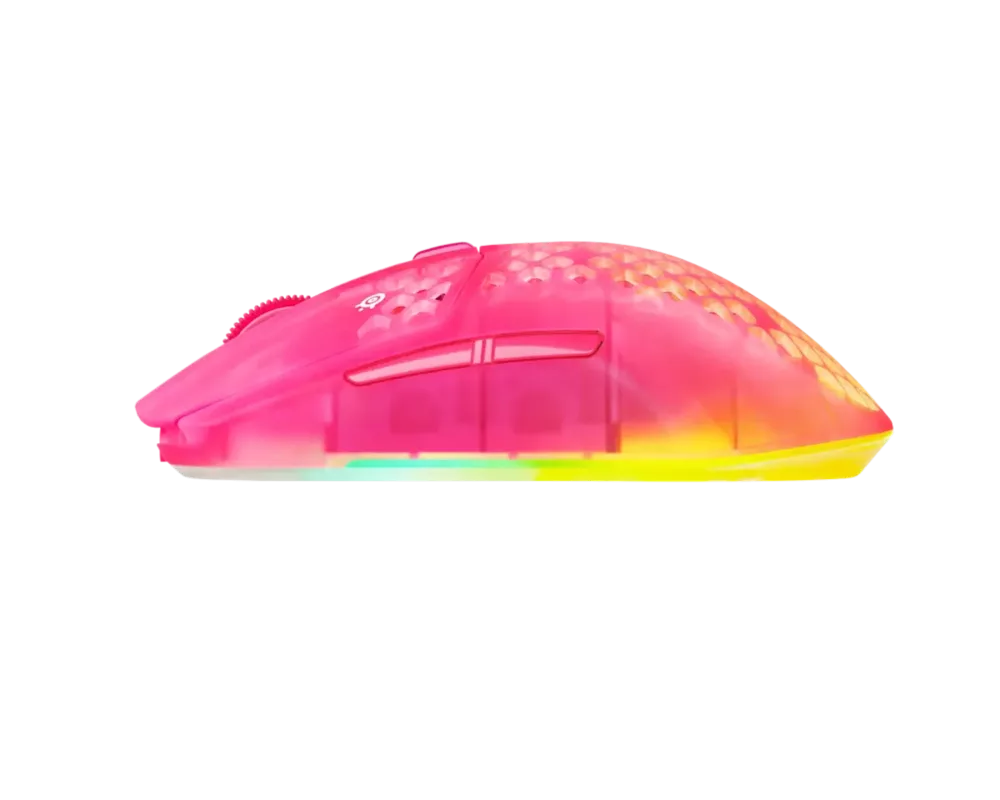Мишка Геймърска мишка SteelSeries Aerox 3 Wireless Gen 2 - Magenta Haze 3