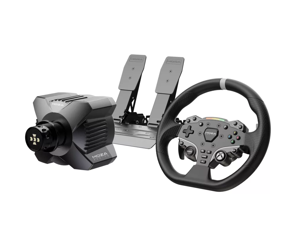 Волан MOZA R3 Bundle R3 Base + ES Wheel + SR-P Lite Double + R3 Table Clamp за PC и Xbox 2