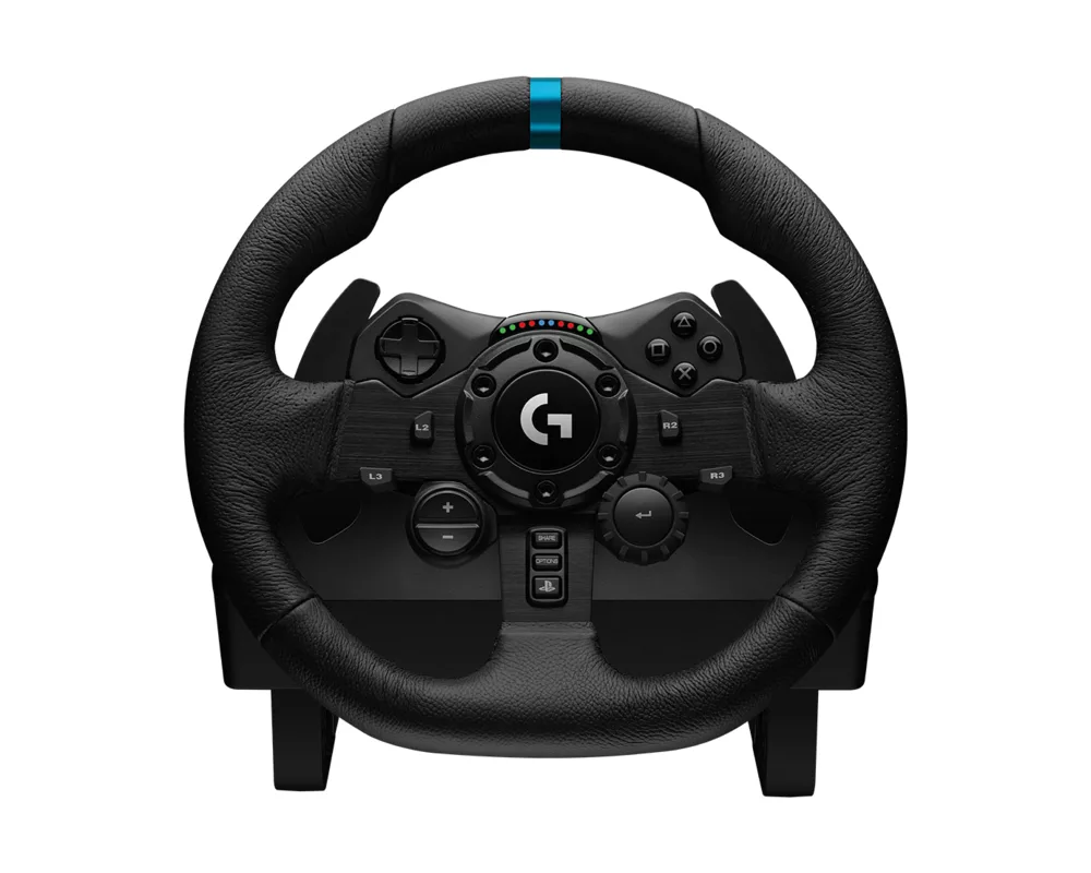 Волан LOGITECH G923 + LOGITECH скоростен лост за PS4/PS5/PC 3