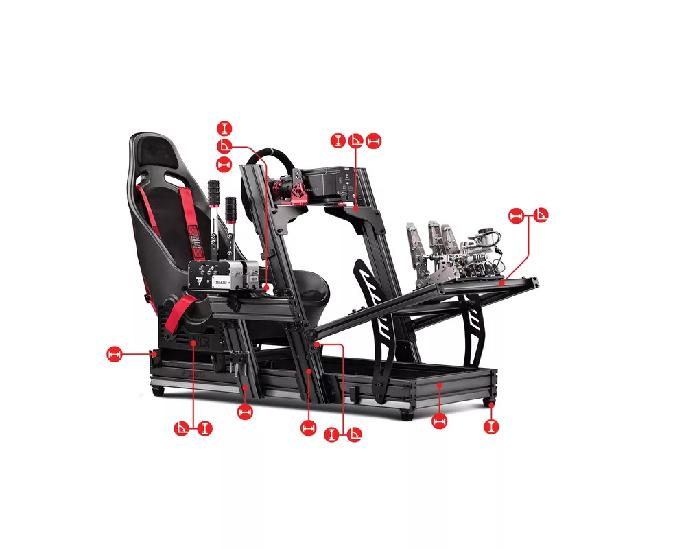 Аксесоар за волан Кокпит симулатор Next Level Racing F-GT Elite - Front and Side Mount Edition 7