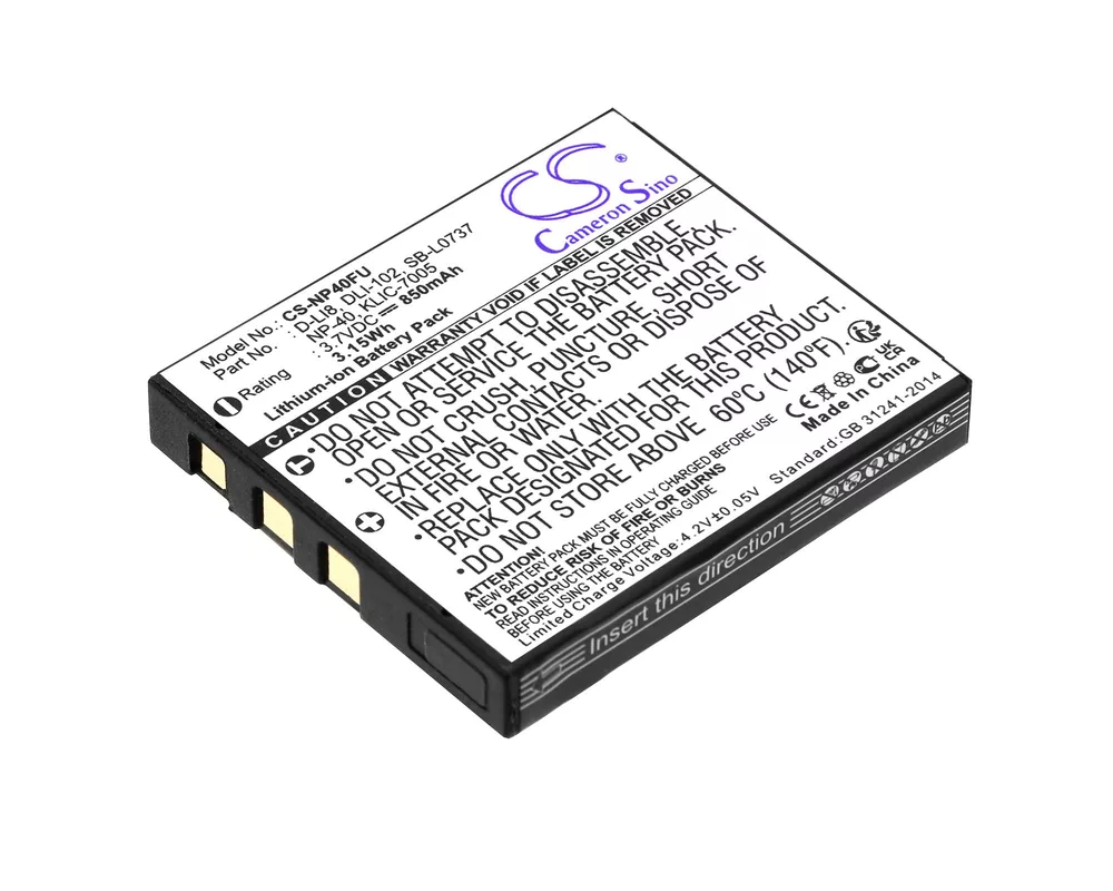 Батерия за фотоапарат и камкордер Батерия за фотоапарат FUJI NP40 Li-Ion 3.7V, 700MAH, Cameron Sino 2