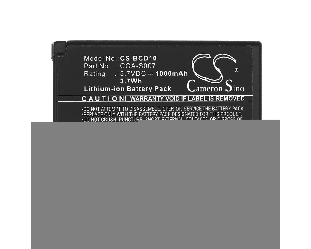 Батерия за фотоапарат и камкордер Батерия за апарат Panasonic CGA S007 LiIon 3.7V 1000mAh  Cameron Sino 3