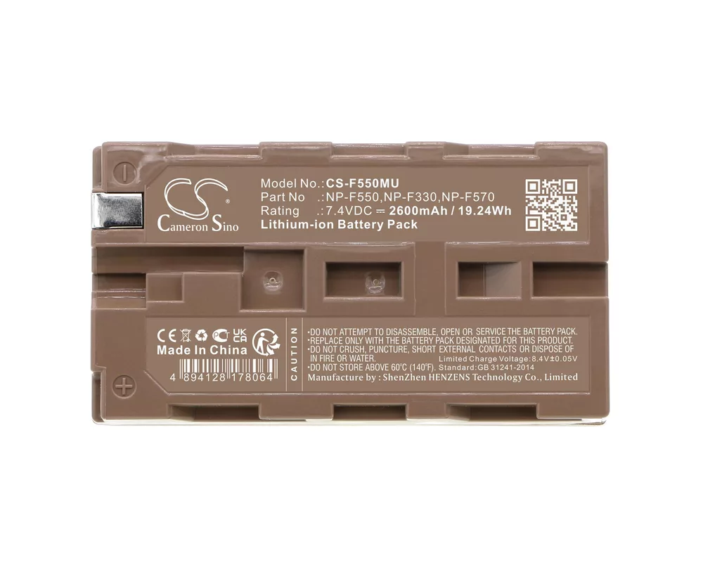 Батерия за фотоапарат и камкордер Батерия за камера NPF550MU LiIon 7.2V 2600mAh  Cameron Sino 3