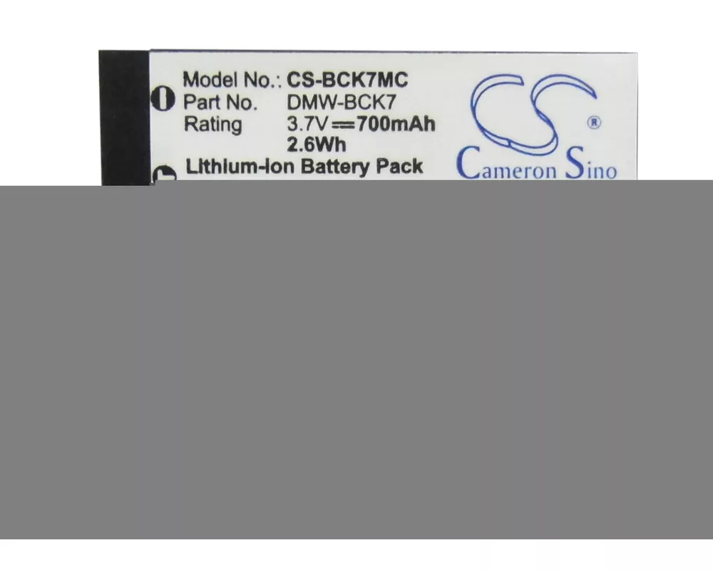 Батерия за фотоапарат и камкордер Батерия за камера Panasonic Lumix DMC-S3 3.7V 700 mAh DMW-BCK7 Cameron Sino 4