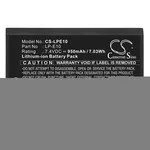 <span>Батерия за фотоапарат и камкордер</span> Батерия за апарат CANON LPE10  LiIon 7.4V 950mAh Cameron Sino <span class='catalog-num-in-name'>CS-LPE10</span> - 