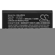  Батерия за апарат CANON LPE10  LiIon 7.4V 950mAh Cameron Sino 903989 CS-LPE10 на топ цена - PIC.bg