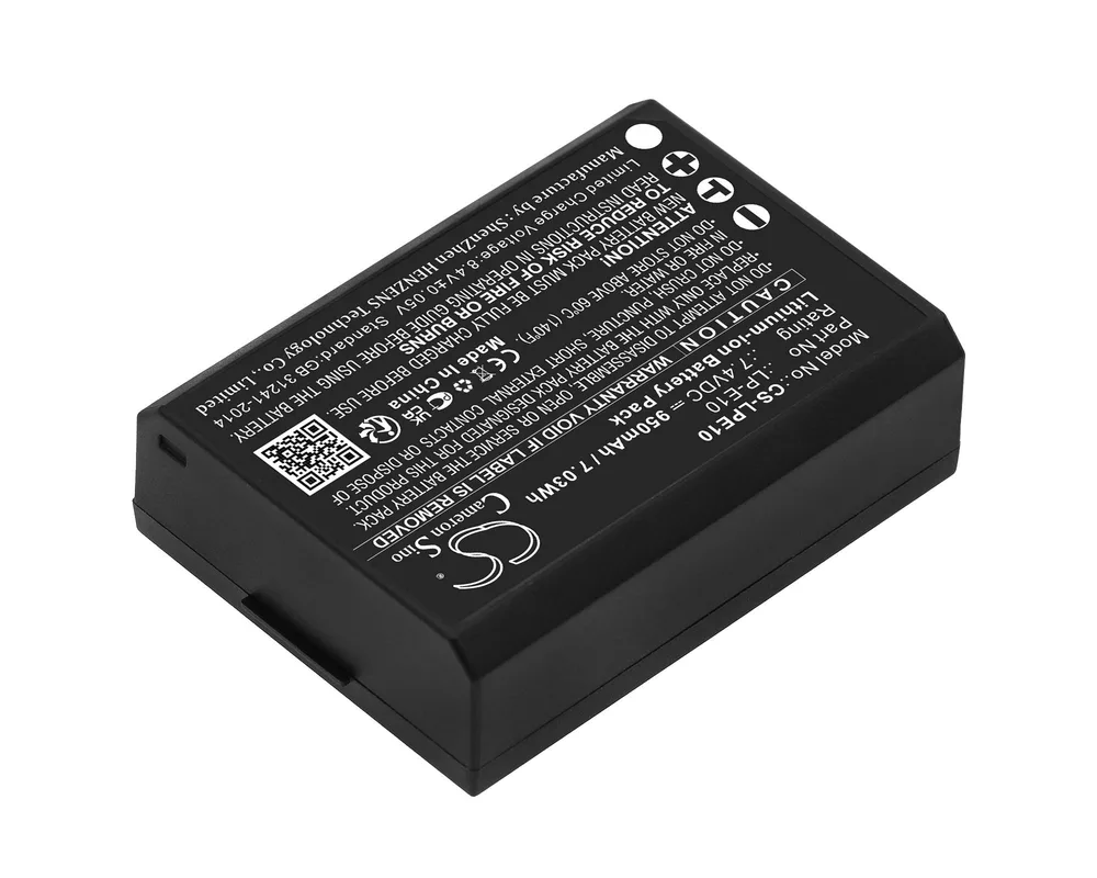 Батерия за фотоапарат и камкордер Батерия за апарат CANON LPE10  LiIon 7.4V 950mAh Cameron Sino 4