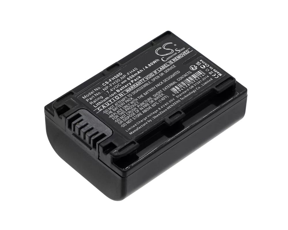 Батерия за фотоапарат и камкордер Батерия за фотоапарат /камера SONY NP-FH50D LiION  7,4V 650mAh  Cameron Sino 3