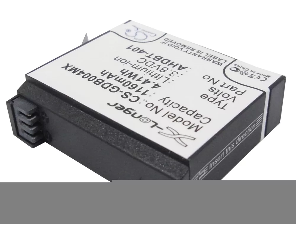 Батерия за фотоапарат и камкордер Батерия за камера GOPRO Hero 4; HERO 4 Plus  AHDBT-401  3,8V 1160mAh   LIIon Cameron Sino 2