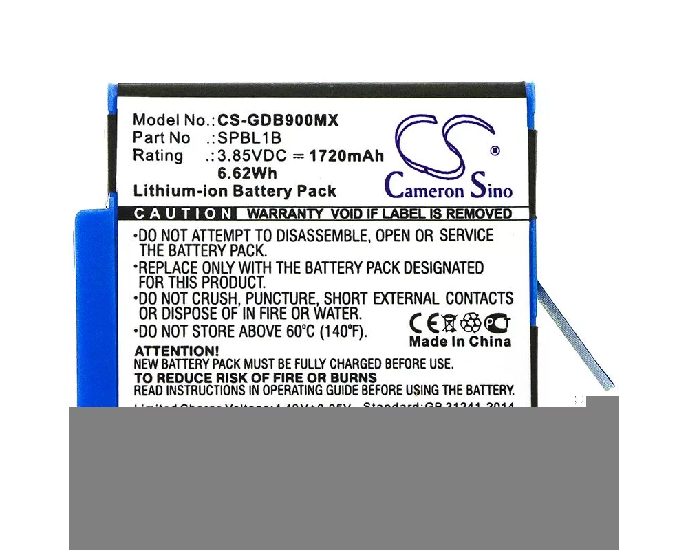 Батерия за фотоапарат и камкордер Батерия за камера GO PRO Hero 9; HERO 10; Hero 11; Hero 12  AHDBT-901  3,85V 1720mAh   LIIon Cameron Sino 3