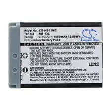  Батерия за фотоапарат / камера CANON NB13MC  NB13L  3,7V 1050 mAh  LiIon Cameron Sino 904004 CS-NB13MC на топ цена - PIC.bg