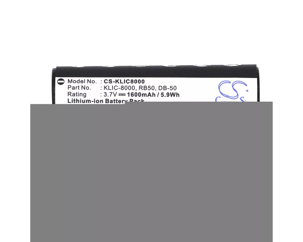 Батерия за фотоапарат и камкордер Батерия за фотоапарат  KODAK KLIC-8000 LiIon 3.7V  1600mAh Cameron Sino 2