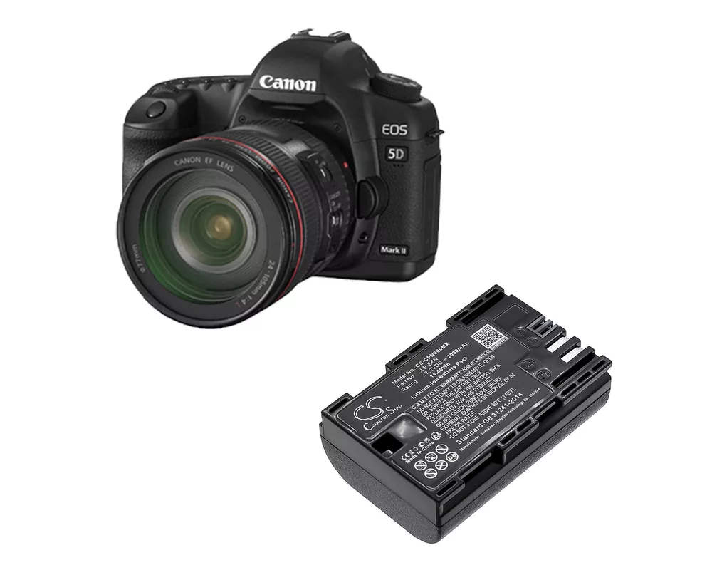 Батерия за фотоапарат и камкордер Батерия за фотоапарат CANON EOS 5D, EOS 60D LiIon 7.2V 2000mAh  Cameron Sino 2
