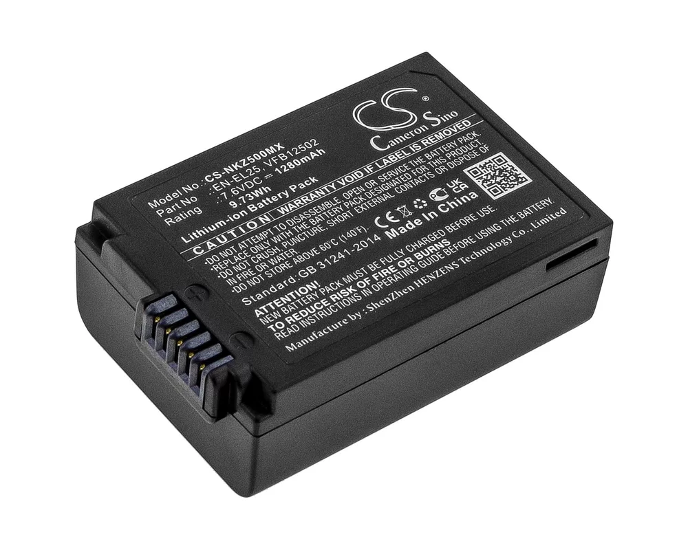 Батерия за фотоапарат и камкордер Батерия за апарат NIKON (EN-EL25) LiIon 7.6V 1280mAh Cameron Sino 3