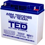 <span>Батерия</span> Оловна батерия TED ELECTRIC, 12V, 18.5Ah, 181/ 76/ 167 mm, AGM <span class='catalog-num-in-name'>TED-12V-18.5-AGM</span> - 