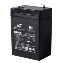  Оловна батерия RITAR, (RT645) AGM, 6V, 4.5Ah, 70/ 47/ 99mm, Терминал1 904014 RITAR-RT645 на топ цена - PIC.bg