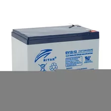  Оловна батерия RITAR EV12-12, AGM, 12V / 12 Ah, Терминал2, За електрически колички 904042 RITAR-EV12-12 на топ цена - PIC.bg