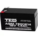 <span>Батерия</span> Оловна батерия TED ELECTRIC, 12V / 1.4 Ah- 98/43,5/53 mm AGM <span class='catalog-num-in-name'>TED-12V-1.4AH</span> - 