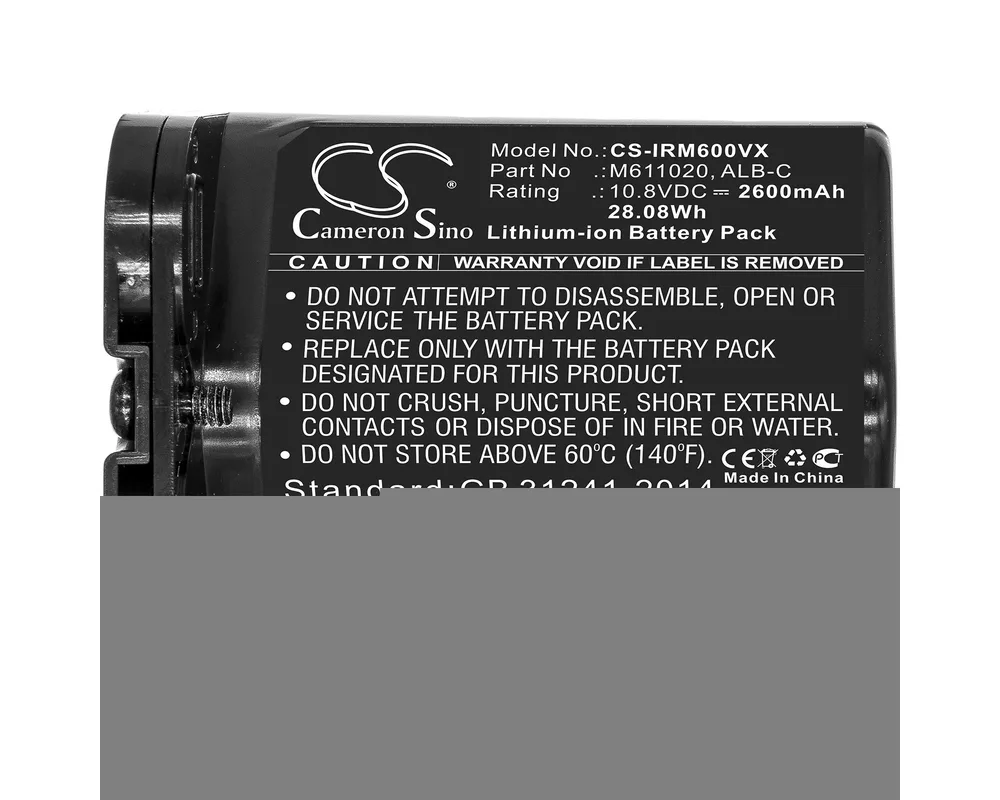 Батерия за прахосмукачка Батерия за прахосмукачка iRobot ADD-N1, Braava Jet M6, M611020 ABL-C  LiIon 10,8V 2600mAh CAMERON SINO 3