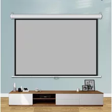  Estillo Екран за стена 240x240 см, бял, черна рамка, 11кг 904185 EST-SCREEN-ROLLER-240 на топ цена - PIC.bg
