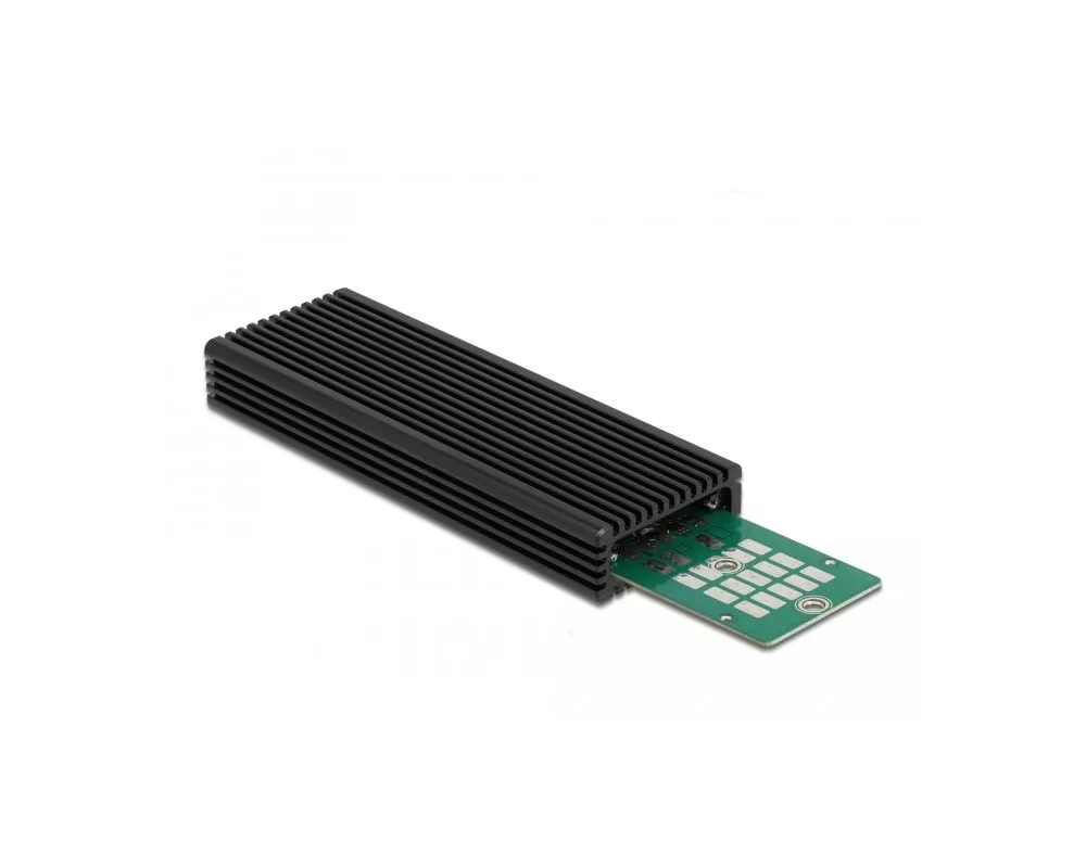 Аксесоар за съхранение Външно чекмедже Delock за M.2 NVMe PCIe или SATA SSD, USB-C 3.2 Gen 2 2
