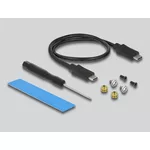 Аксесоар за съхранение Външно чекмедже Delock за M.2 NVMe PCIe или SATA SSD, USB-C 3.2 Gen 2 4
