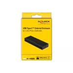 Аксесоар за съхранение Външно чекмедже Delock за M.2 NVMe PCIe или SATA SSD, USB-C 3.2 Gen 2 5