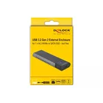 Аксесоар за съхранение Външна стойка Delock, За M.2 NVMe PCIe или SATA SSD, USB-C 3.2 Gen 2, Инсталация без инструменти 5