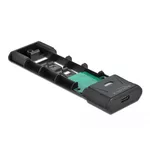 Аксесоар за съхранение Външна стойка Delock, За M.2 NVMe PCIe или SATA SSD, USB-C 3.2 Gen 2, Инсталация без инструменти 3