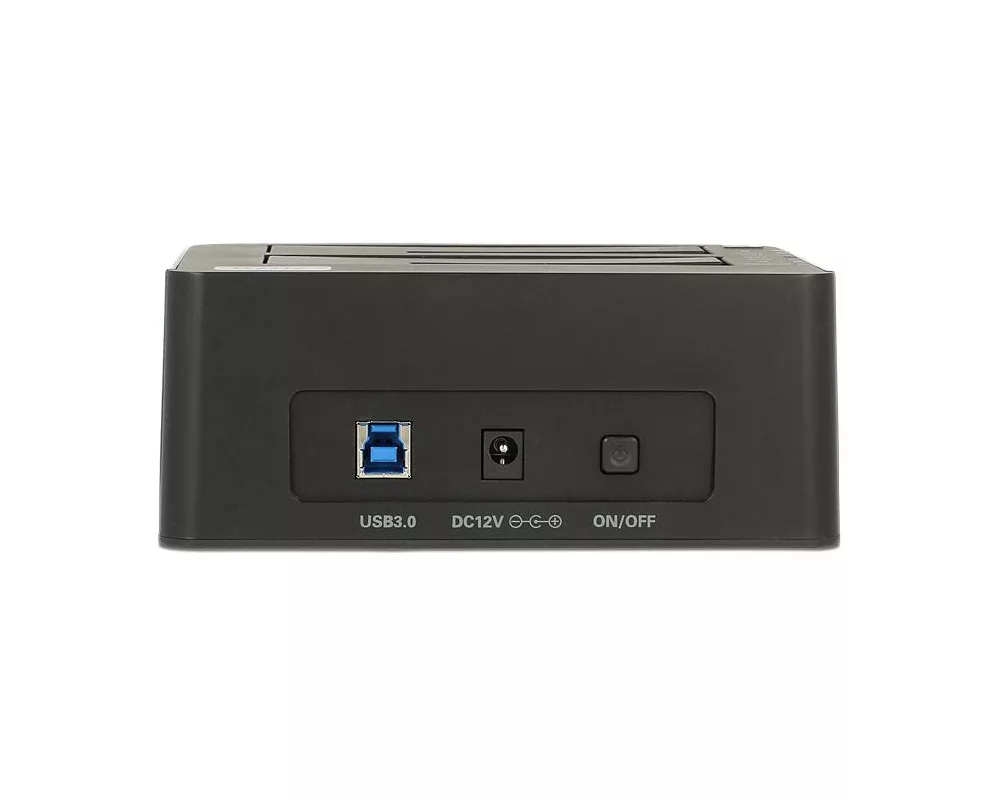 Аксесоар за съхранение Външна докинг станция Delock 62661, за 2.5"/3.5" HDD/SSD, USB 3.0, Функция за клониране, Черен 4