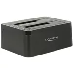 <span>Аксесоар за съхранение</span> Външна докинг станция Delock 62661, за 2.5"/3.5" HDD/SSD, USB 3.0, Функция за клониране, Черен <span class='catalog-num-in-name'>DELOCK-62661</span> - 