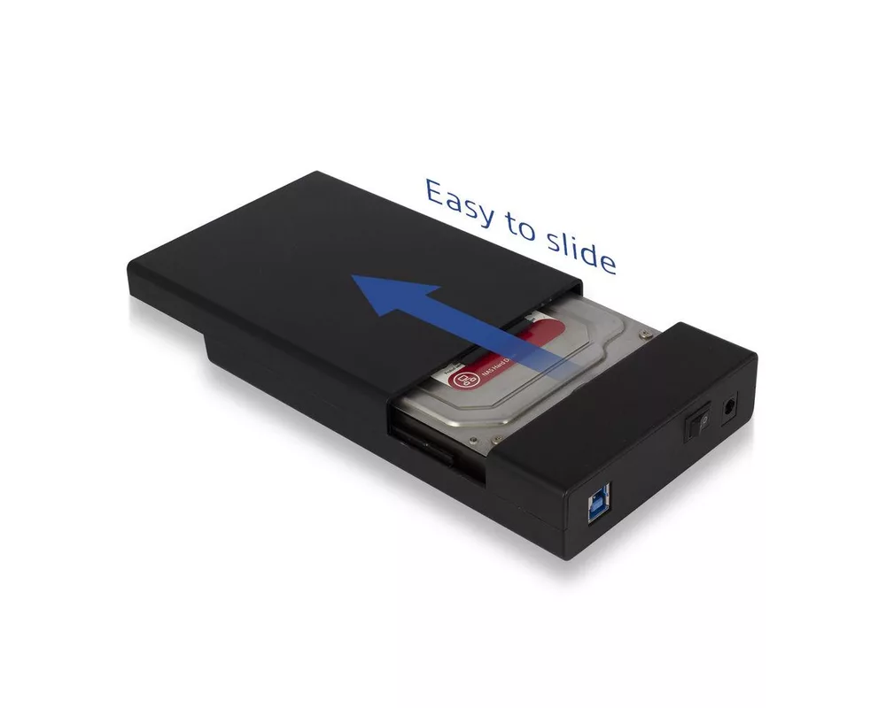 Аксесоар за съхранение Чекмедже за твърд диск ACT AC1405, 3.5", SATA, USB 3.1 Gen1 (USB 3.0), Черен 2