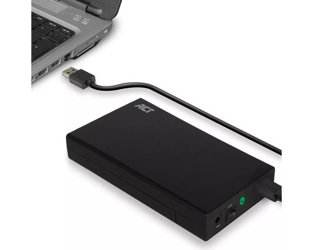 Аксесоар за съхранение Чекмедже за твърд диск ACT AC1405, 3.5", SATA, USB 3.1 Gen1 (USB 3.0), Черен 3