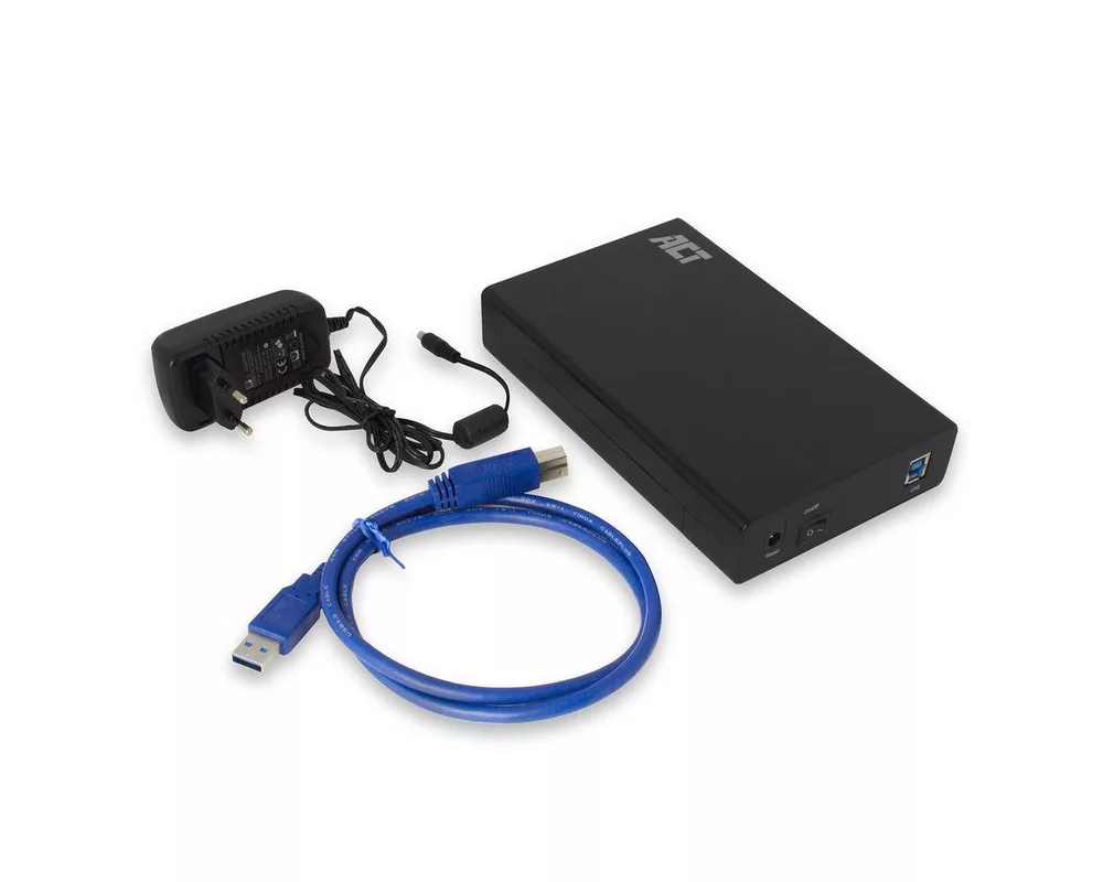 Аксесоар за съхранение Чекмедже за твърд диск ACT AC1405, 3.5", SATA, USB 3.1 Gen1 (USB 3.0), Черен 6